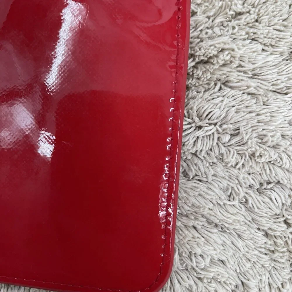 Givenchy Red Patent‎ Leather Coin Pouch Bag 6x4.2